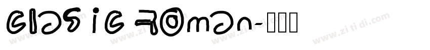 clasic Roman字体转换